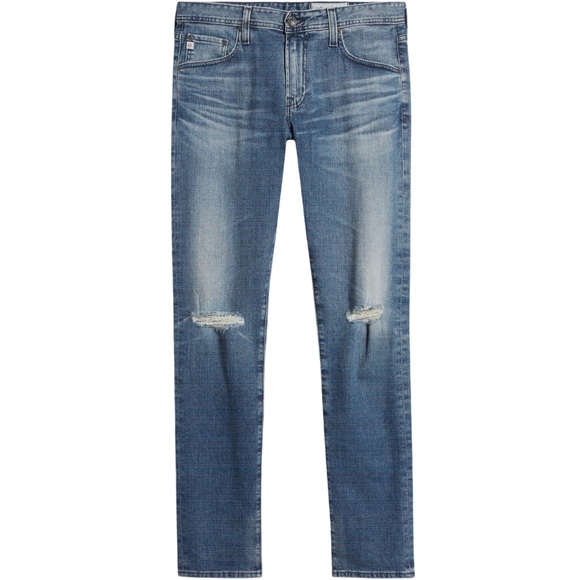 Ag Adriano Goldschmied men’s Tellis modern slim jeans 30x34 distressed NWT - Picture 5 of 16